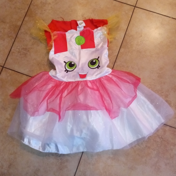 Shopkins | Dresses | Shopkins Girls Sweet Little White And Hot Pink ...